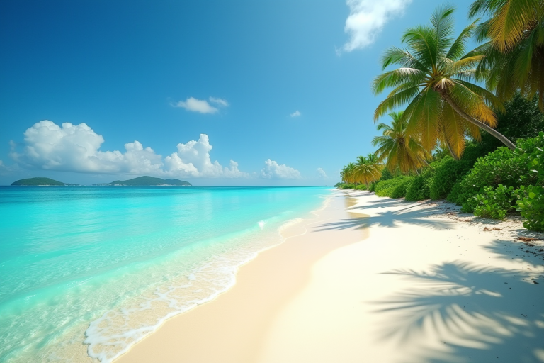 Côte d'une île tropicale en journée ensoleillée