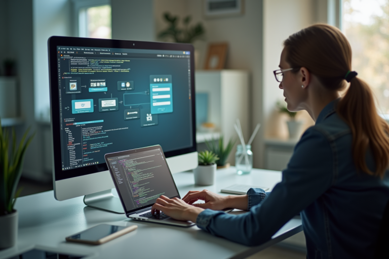 Personne utilisant un ordinateur vintage pour se connecter